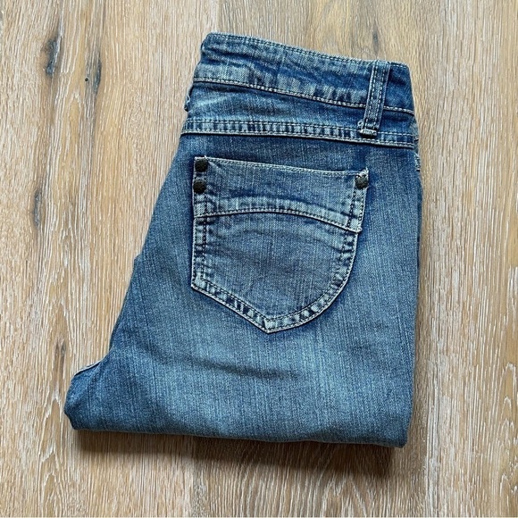 Bluecrush Denim Straight Leg Blue Jeans - Size 7 - Picture 6 of 12